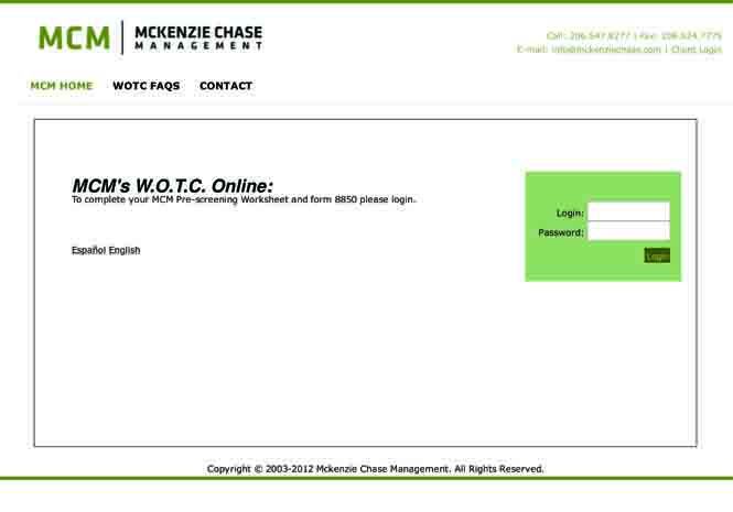 MCM Online
      Login